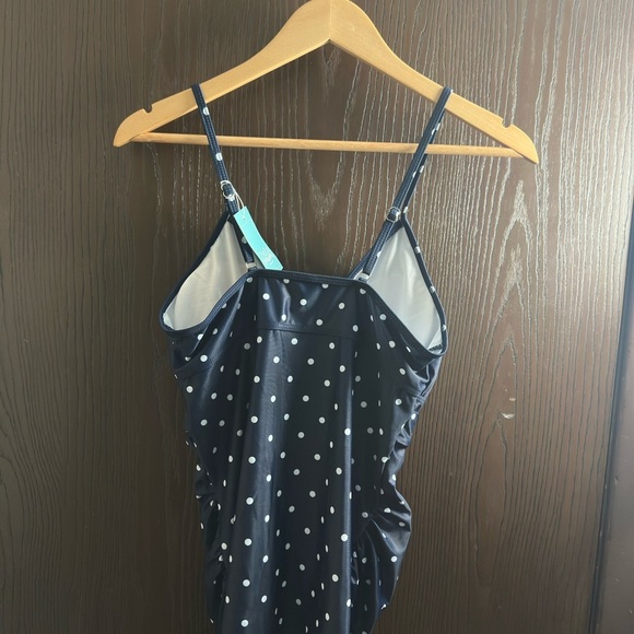 Navy Polka Dot Chemise - Picture 2 of 3